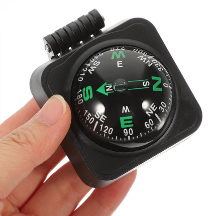SWETRACE Motorcycle Compass Round Multi ABS 3Pcs Simple Design Adjustable Direction.