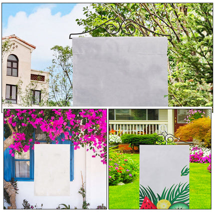Worgeous 4 Pcs Garden Flag Garden Flag Holder Metal Banner Hanger For Indoor And Outdoor Garden Lawn Courtyard Decoration.