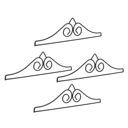 Worgeous 4 Pcs Garden Flag Garden Flag Holder Metal Banner Hanger For Indoor And Outdoor Garden Lawn Courtyard Decoration.