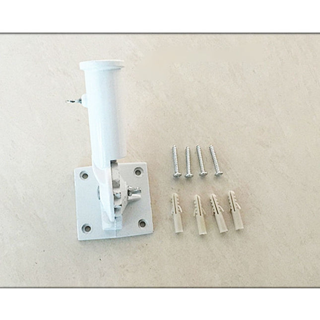 Worgeous Flag Pole Accessories Universal Holder Wall Mount Poles Bridegroom White.