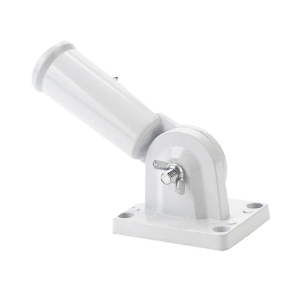 Worgeous Flag Pole Accessories Universal Holder Wall Mount Poles Bridegroom White.