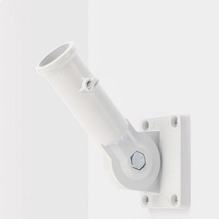 Worgeous Flag Pole Accessories Universal Holder Wall Mount Poles Bridegroom White.