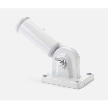 Worgeous Flag Pole Accessories Universal Holder Wall Mount Poles Bridegroom White.