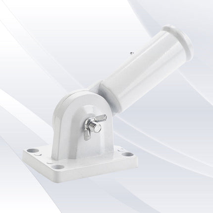 Worgeous Flag Pole Accessories Universal Holder Wall Mount Poles Bridegroom White.