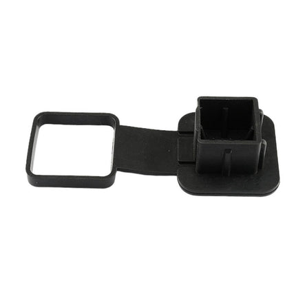 Worgeous Rubber Trailer Tube Protector Insert Tow Trailer Hitch Cover Car Accessories for 18 Inch Receivers (Black).
