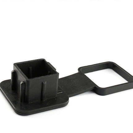 Worgeous Rubber Trailer Tube Protector Insert Tow Trailer Hitch Cover Car Accessories for 18 Inch Receivers (Black).
