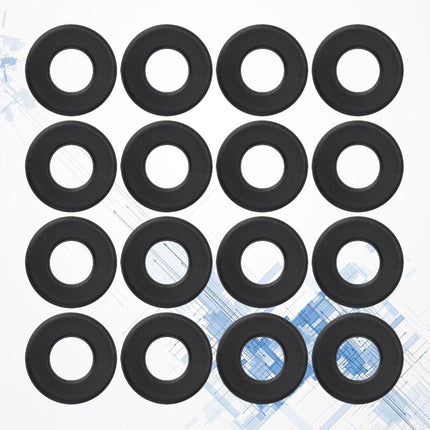 SWETRACE Foosball Tables Equipment 16Pcs 0.66In Black PVC Foosball Table Parts.