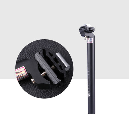 Worgeous 30.8mm Aluminum Alloy Seatpost Mountain Bike Bike Seat Tube Seat Post for Most Road Bike Downhill Bike Track Bike Fixed Gear (Black).
