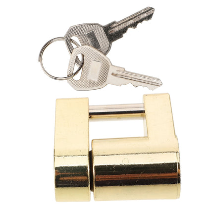 SWETRACE High Security Padlock Zinc Alloy Golden 1Pack For Hitch Security.