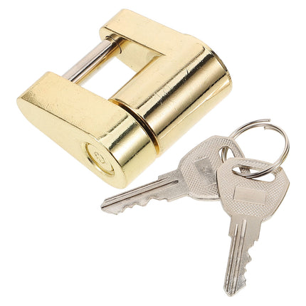 SWETRACE High Security Padlock Zinc Alloy Golden 1Pack For Hitch Security.