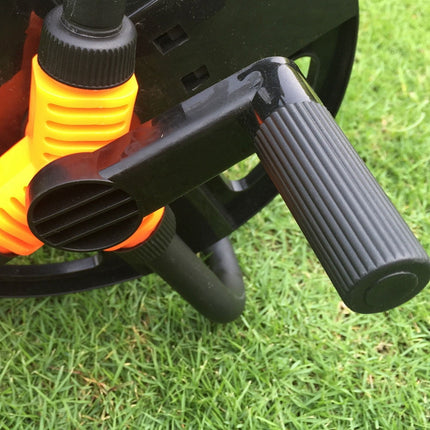 SWETRACE Garden Water Hose Reel Hose Reel Black Stainless Steel 1Pcs.