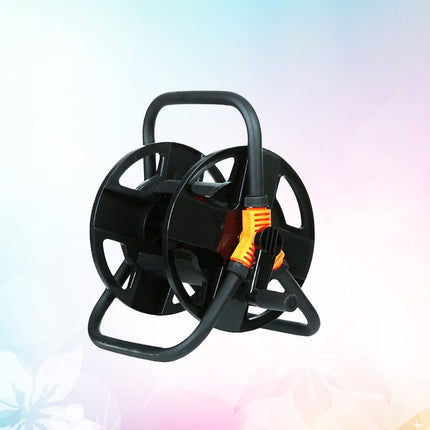 SWETRACE Garden Water Hose Reel Hose Reel Black Stainless Steel 1Pcs.