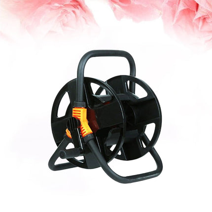 SWETRACE Garden Water Hose Reel Hose Reel Black Stainless Steel 1Pcs.