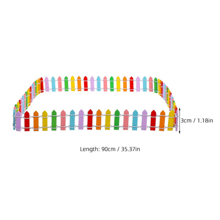 Worgeous 质 栅栏 Miniature Picket Fences Christmas Fairy Garden Little Baby.