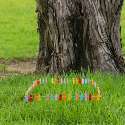 Worgeous 质 栅栏 Miniature Picket Fences Christmas Fairy Garden Little Baby.