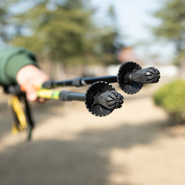 Worgeous Durable Trekking Cane Tips with Metal Gasket for Hiking Poles 8 Pieces Black.