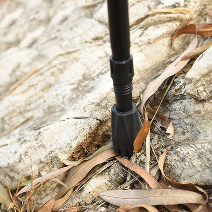 Worgeous Durable Trekking Cane Tips with Metal Gasket for Hiking Poles 8 Pieces Black.