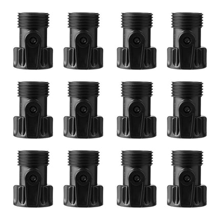 Worgeous Garden Hose Shut Off Valve 3/4 Inch ABS Black for Durable Use and Easy Installation.