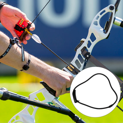 SWETRACE Resistance Bow Trainer Archery Band Rubber Black 1 Bow Training Equipment.