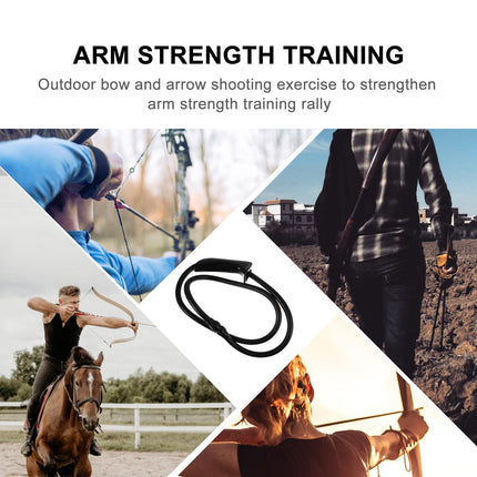 SWETRACE Resistance Bow Trainer Archery Band Rubber Black 1 Bow Training Equipment.