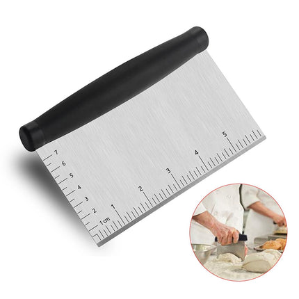 Worgeous 3PCS Stainless Steel Pastry Cutter Dough BBQ Brush Set for Kitchen Home Restaurant.