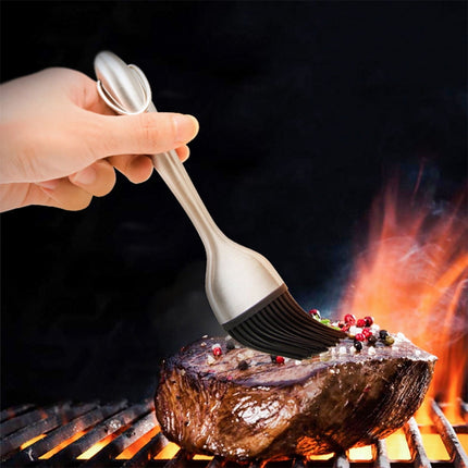 Worgeous 3PCS Stainless Steel Pastry Cutter Dough BBQ Brush Set for Kitchen Home Restaurant.