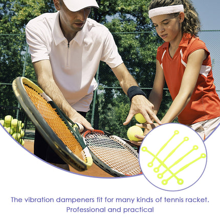 SWETRACE Tennis Dampeners for Racquet Green 5Pcs 12x0.39in.