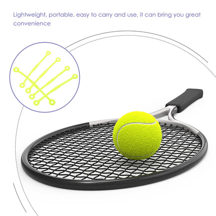 SWETRACE Tennis Dampeners for Racquet Green 5Pcs 12x0.39in.
