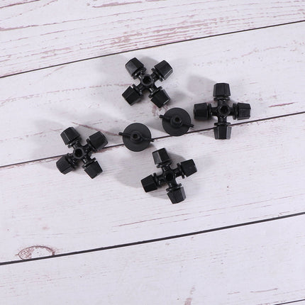 Worgeous Drip Irrigation Nozzle for Garden Use Black Plastic 20 Pieces Miniature Sprinklers.