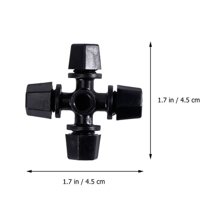 Worgeous Drip Irrigation Nozzle for Garden Use Black Plastic 20 Pieces Miniature Sprinklers.