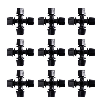 Worgeous Drip Irrigation Nozzle for Garden Use Black Plastic 20 Pieces Miniature Sprinklers.