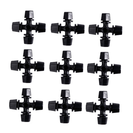Worgeous Drip Irrigation Nozzle for Garden Use Black Plastic 20 Pieces Miniature Sprinklers.