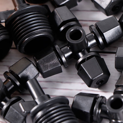 Worgeous Drip Irrigation Nozzle for Garden Use Black Plastic 20 Pieces Miniature Sprinklers.