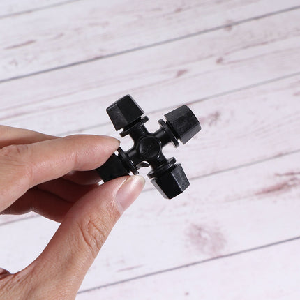 Worgeous Drip Irrigation Nozzle for Garden Use Black Plastic 20 Pieces Miniature Sprinklers.