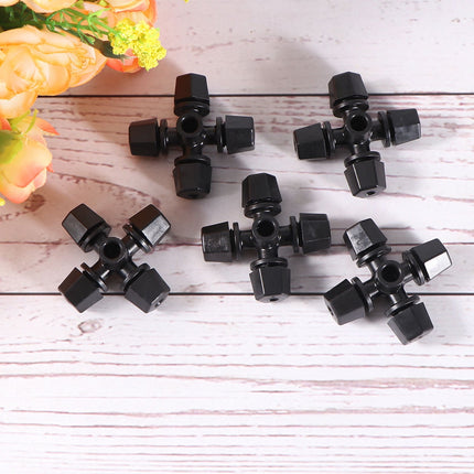 Worgeous Drip Irrigation Nozzle for Garden Use Black Plastic 20 Pieces Miniature Sprinklers.