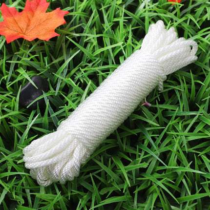 Worgeous White Nylon Lanyard Rope for Flagpole Lifting and Hanging Tools 6mm Diameter.