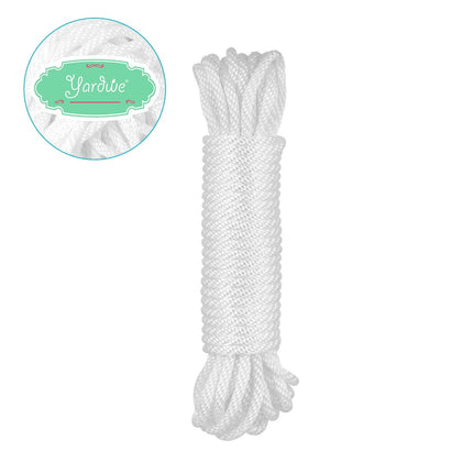 Worgeous White Nylon Lanyard Rope for Flagpole Lifting and Hanging Tools 6mm Diameter.