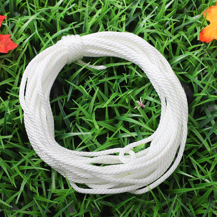 Worgeous White Nylon Lanyard Rope for Flagpole Lifting and Hanging Tools 6mm Diameter.