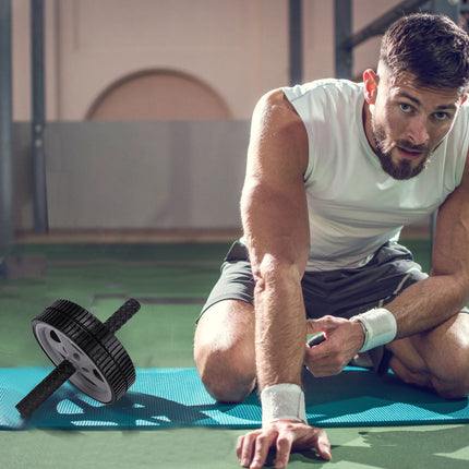 Worgeous Ab Wheel Workout Gym Equipment for Home Toddler Fitness Grey.