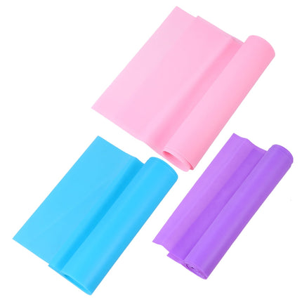 Worgeous 3 Pcs Yoga Elastic Band Resistance Bands Fabric Stretching Strap Fitness.