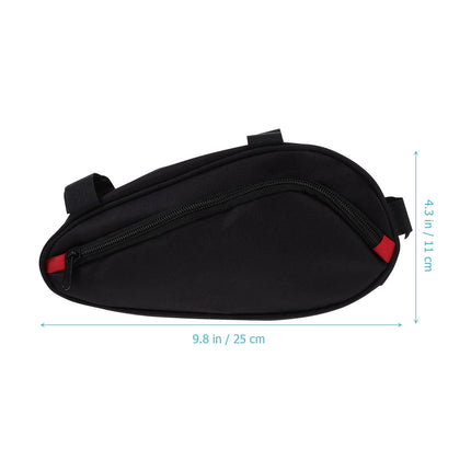 SWETRACE Bike Triangle Handlebar Bags Black Waterproof 1Pcs 9.84x4.33x3.14in.