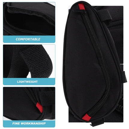 SWETRACE Bike Triangle Handlebar Bags Black Waterproof 1Pcs 9.84x4.33x3.14in.