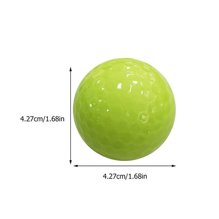 Worgeous Durable Fluorescent Golf Balls for Playing Automatic Light Absorbing Night Green 6pcs.