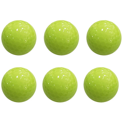 Worgeous Durable Fluorescent Golf Balls for Playing Automatic Light Absorbing Night Green 6pcs.