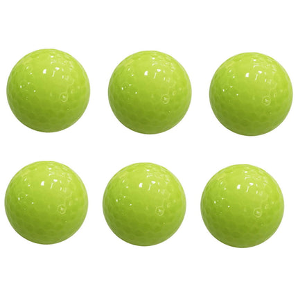 Worgeous Durable Fluorescent Golf Balls for Playing Automatic Light Absorbing Night Green 6pcs.