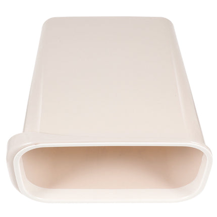 Worgeous White Plastic Trash Can for Home Use Made of Material Great for Small Spaces 13 x 8 0 inches.