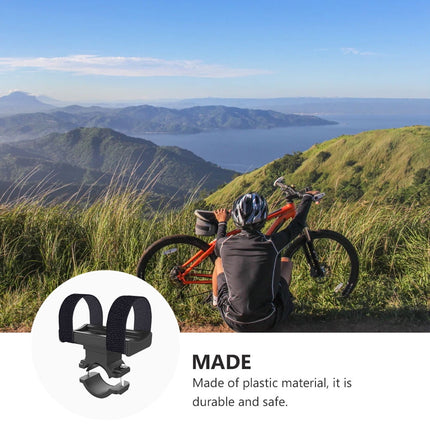 Worgeous Bike Rack Mountain Mountain Bike Flashlight Bracket Band Riding Sound Universal Accessory (Black).