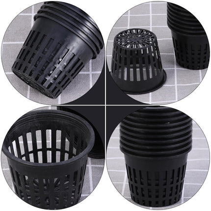 Worgeous 20pcs Plastic Planting Buckets for Soilless Culture with Net Cups.