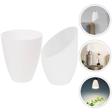 Worgeous 2 Pcs Lampshade Black Shades Lampshades for Table White.