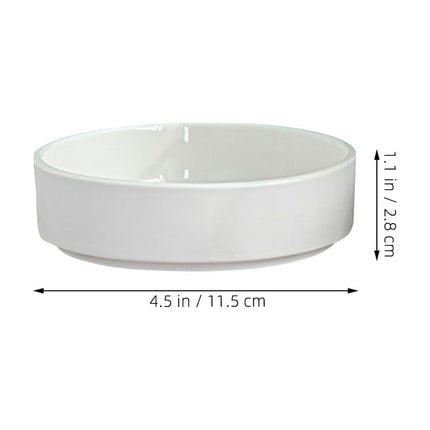 Worgeous Hydroponic Ceramic Tray Indoor Garden Pot Saucers Plant for Pots White.